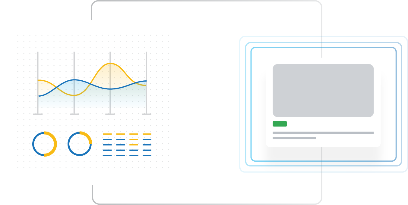 Illustration of a data process translating to page