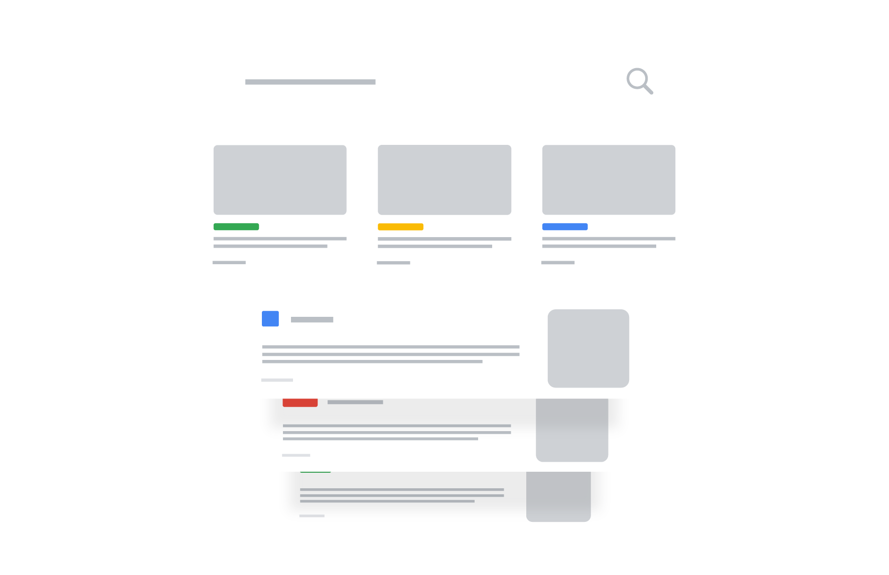 Illustration of charts and multiple webpages