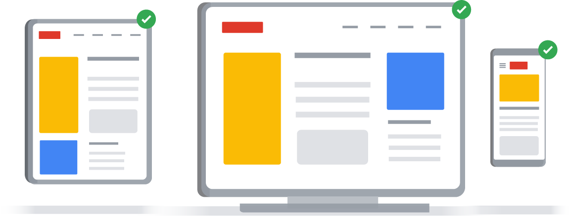 다양한 웹사이트의 주요 뉴스가 집중 조명된 컴퓨터를 보여주는 삽화