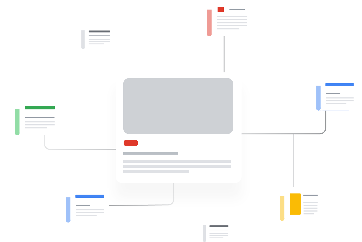 캘린더가 표시된 컴퓨터를 보여주는 삽화