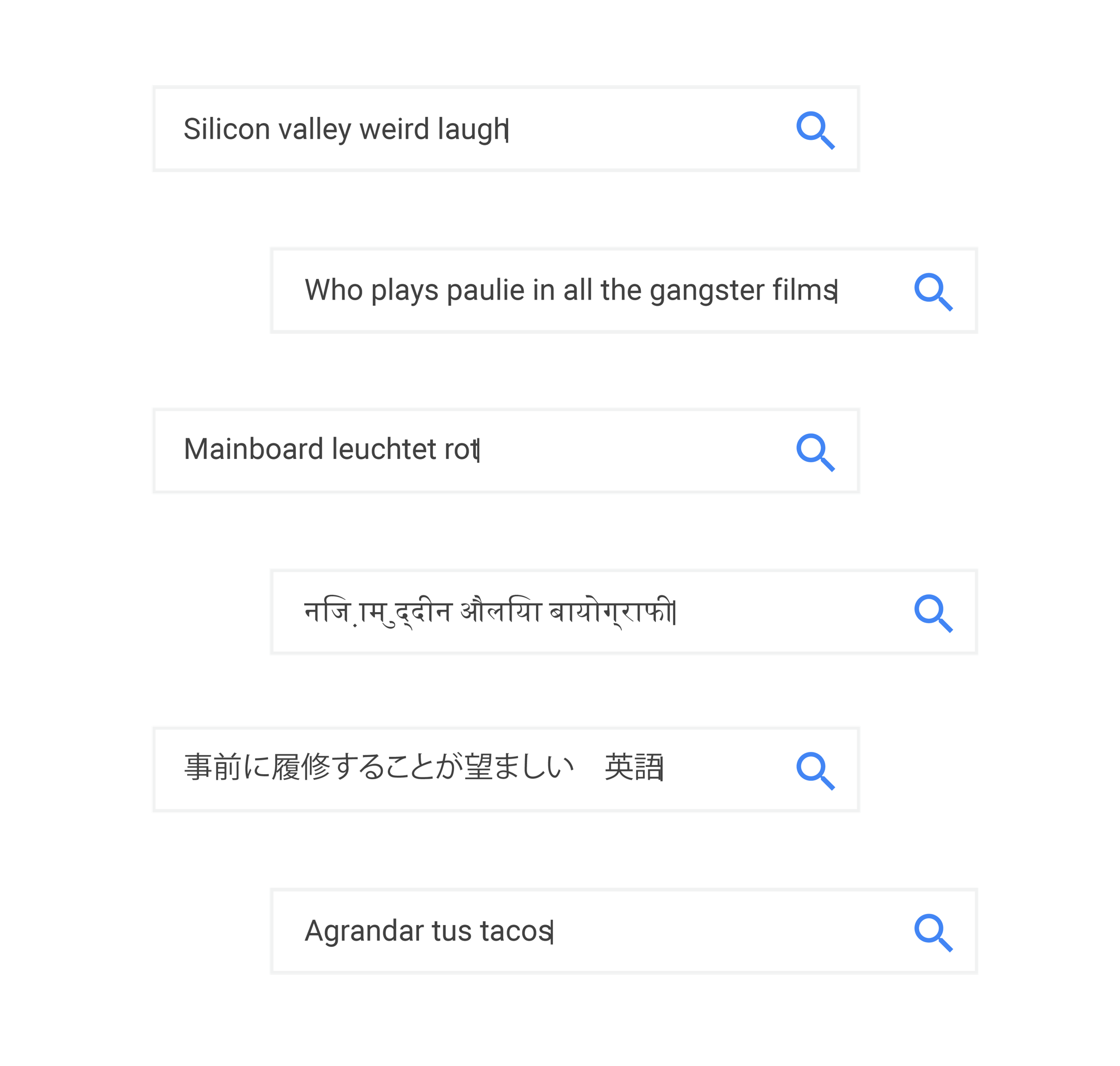 How search works Example searches